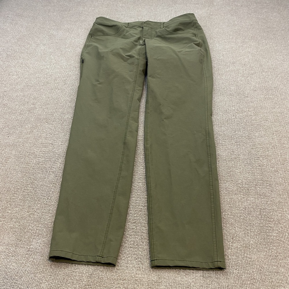 Arc'teryx Pants Womens 10 Green Stretch Hiking Khakis Zip Pocket Gorpcore